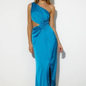 Hello Molly BRAND NEW MOOD MIDI DRESS BLUE US 6